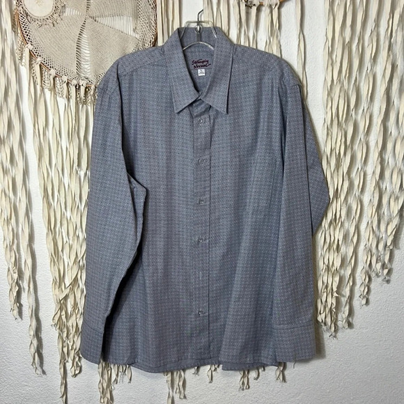 Strangely Normal Long Sleeve Button Down Dress Shirt Size Large - Picture 1 of 9